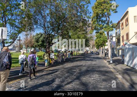 Funchal, Madeira, Portugal - 03.27.2025: City Street and Urban Life in Funchal, Madeira, Portugal Stockfoto