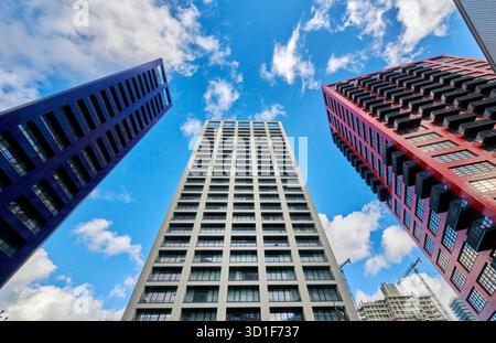 City Island Residential Towers, Isle of Dogs, East End of London, Südostengland, Großbritannien Stockfoto