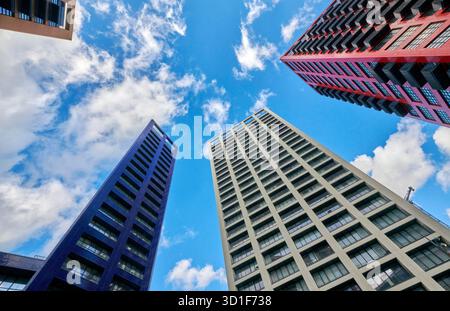 City Island Residential Towers, Isle of Dogs, East End of London, Südostengland, Großbritannien Stockfoto