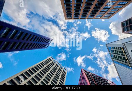 City Island Residential Towers, Isle of Dogs, East End of London, Südostengland, Großbritannien Stockfoto