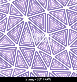 Abstrakter Hintergrund mit Mosaikdreiecksformen. Großes Dreieck. Mehrere sich wiederholende innere Dreiecke. Einfarbiger Stil. Wiederholbares Muster. Stock Vektor