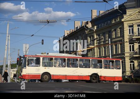 Skoda 14Tr Trolleybus Stockfoto