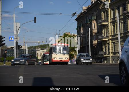Skoda 14Tr Trolleybus Stockfoto