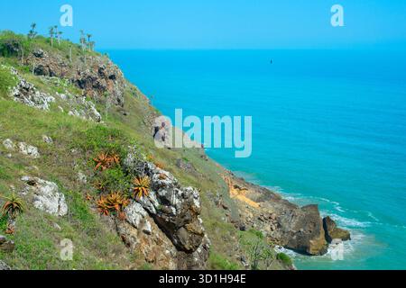 Wunderschöne Meereslandschaft. Cabo Ledo, Angolaa Stockfoto