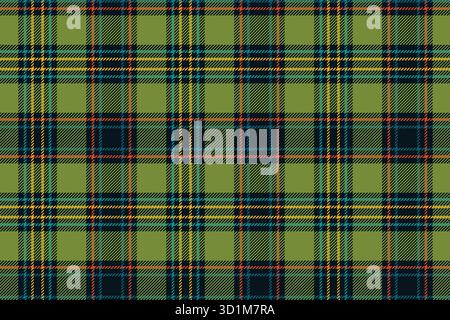 Marineblaues Karomuster für Weihnachten mit Flanell-Struktur. Abstraktes Winterkarierdesign für Hemdmuster mit Schottenmuster und Gingham-Karomuster. Linie und Stock Vektor