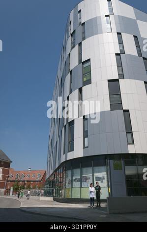 University Campus Suffolk. Ufergebäude der Ipswich University Stockfoto