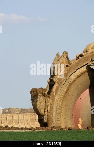 Braunkohle Tagebau / Braunkohle Tagebau Stockfoto