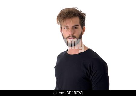 Kopf und Schultern geschossen von gutaussehenden jungen Mann Stockfoto