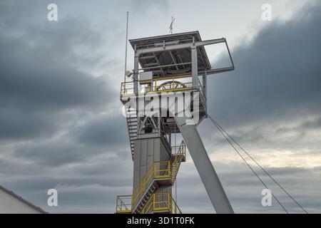 Turm der Salzschachtmine Wieliczka in der Nähe von polnischen Krakau Stockfoto
