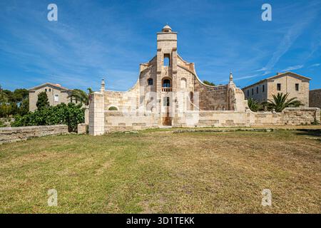 Die Sanitärbefestigung Lazareto de Maó (Krankenhaus Maó), Menorce, Spanien Stockfoto