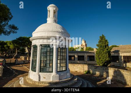Die Sanitärbefestigung Lazareto de Maó (Krankenhaus Maó), Menorce, Spanien Stockfoto