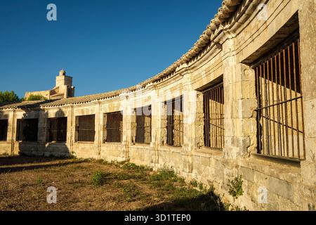 Die Sanitärbefestigung Lazareto de Maó (Krankenhaus Maó), Menorce, Spanien Stockfoto