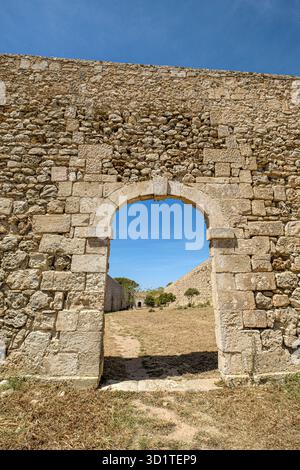 Die Sanitärbefestigung Lazareto de Maó (Krankenhaus Maó), Menorce, Spanien Stockfoto