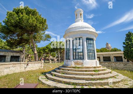 Die Sanitärbefestigung Lazareto de Maó (Krankenhaus Maó), Menorce, Spanien Stockfoto