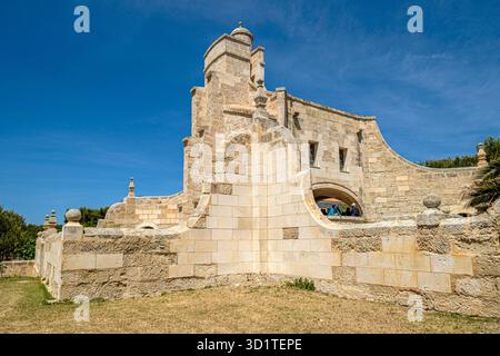 Die Sanitärbefestigung Lazareto de Maó (Krankenhaus Maó), Menorce, Spanien Stockfoto