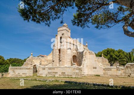 Die Sanitärbefestigung Lazareto de Maó (Krankenhaus Maó), Menorce, Spanien Stockfoto