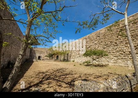 Die Sanitärbefestigung Lazareto de Maó (Krankenhaus Maó), Menorce, Spanien Stockfoto