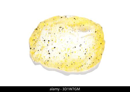 Peeling-Textur für Gesicht. Creme Hautpflege Kosmetik. Organischer Schlaganfall Stockfoto