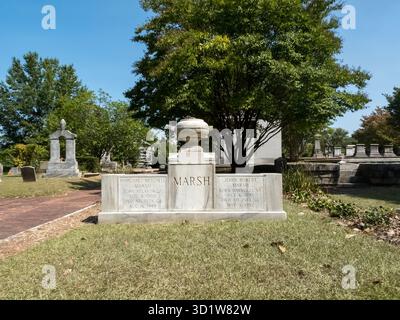 Letzte Ruhestätte von Margaret Mitchell: The Pulitzer-Gewinnerautor of Gone With the Wind Lies in Atlantas historischem Oakland C Stockfoto