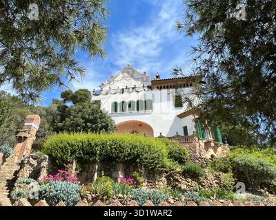 Barcelona Spanien, 7. Mai 2022. Casa Trias in der Nähe des Park Güell in Barcelona, Stockfoto