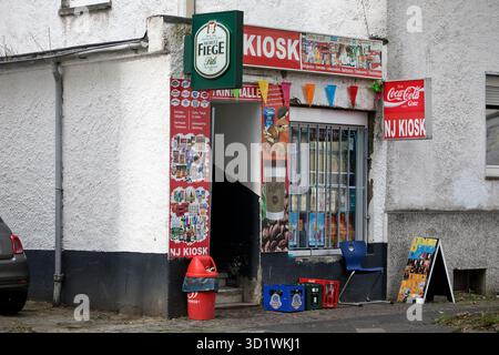 Kiosk in Bochum-Hamme, Trinkhalle, Bochum, Ruhrgebiet, Nordrhein-Westfalen, Deutschland, Europa Stockfoto