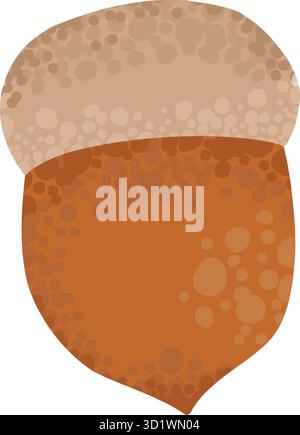 Gewürz-Produkt mit saisonalem Geschmack, Herbstkost isoliert auf weißem Hintergrund. Herbstlich köstliches süßes Dessert oder Gebäck. Moderne bunte Vektor-Illustraten Stock Vektor