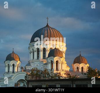 Katholische Kirche St. Michael Erzengel von 1895 in Kaunas, Litauen Stockfoto
