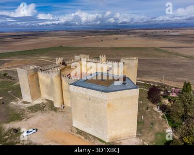 Schloss Montealegre de Campos Stockfoto