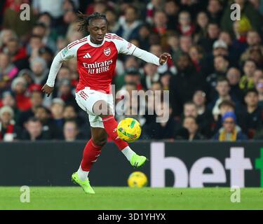 London, Großbritannien. Oktober 2025. London, England, 29. Oktober 2025: Eberechi Eze (10 Arsenal) während des Carabao Cup Spiels zwischen Arsenal und Brighton & Hove Albion im Emirates Stadium in London. (Foto von Jay Patel/Sports Press Photo/SPP) Credit: SPP Sport Press Photo. /Alamy Live News Stockfoto