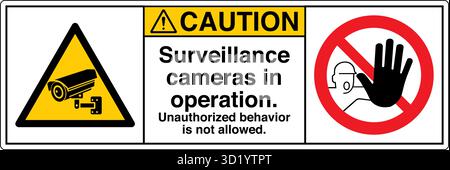 CCTV-Überwachungskameras sind Sicherheitsgeräte, die für die Überwachung und Aufzeichnung von Aktivitäten in verschiedenen Bereichen wie Privathaushalten, Unternehmen und Industriesitz verwendet werden Stock Vektor