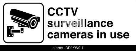 CCTV-Überwachungskameras sind Sicherheitsgeräte, die zur Überwachung und Aufzeichnung von Aktivitäten in verschiedenen Bereichen wie Privathaushalten, Unternehmen und Industrie verwendet werden Stock Vektor