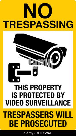 CCTV-Überwachungskameras sind Sicherheitsgeräte, die zur Überwachung und Aufzeichnung von Aktivitäten in verschiedenen Bereichen wie Privathaushalten, Unternehmen und Industrie verwendet werden Stock Vektor