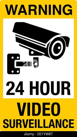 CCTV-Überwachungskameras sind Sicherheitsgeräte, die zur Überwachung und Aufzeichnung von Aktivitäten in verschiedenen Bereichen wie Privathaushalten, Unternehmen und Industrie verwendet werden Stock Vektor