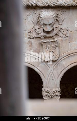 Innenhof des Hauses der Muscheln (Casa de las Conchas) Stockfoto