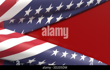 Happy President Day usa US united State america Flaggenkopierraum februar Monat Veteran Demokratie Politic 4. juli Monat vierter Unabhängigkeitstag Textur Stockfoto