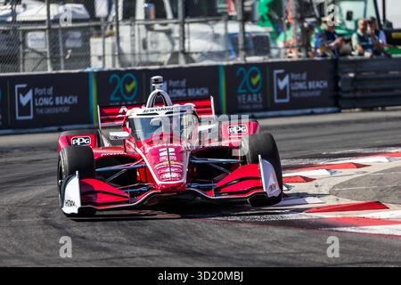 NTT INDYCAR SERIE 2025: Acura Grand Prix von Long Beach Josef Newgarden Stockfoto