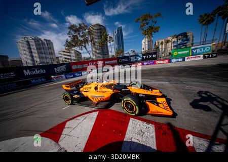 NTT INDYCAR SERIE 2025: Acura Grand Prix von Long Beach Christian Lundgaard Stockfoto