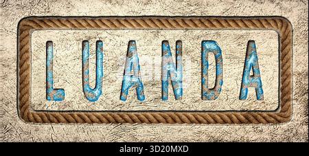 Luanda Yachting and Nautical Vibes, Luanda Sommerthema Stockfoto