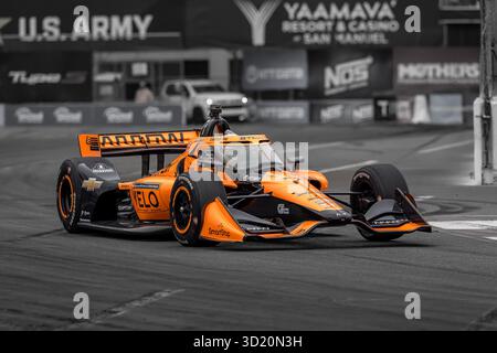 NTT INDYCAR SERIE 2025: Acura Grand Prix von Long Beach Christian Lundgaard Stockfoto