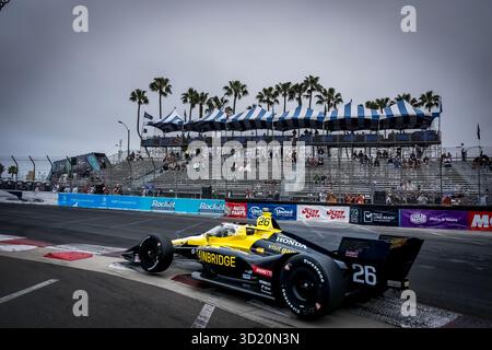 NTT INDYCAR SERIE 2025: Acura Grand Prix von Long Beach Colton Herta Stockfoto