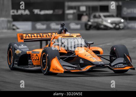 NTT INDYCAR SERIE 2025: Acura Grand Prix von Long Beach Christian Lundgaard Stockfoto