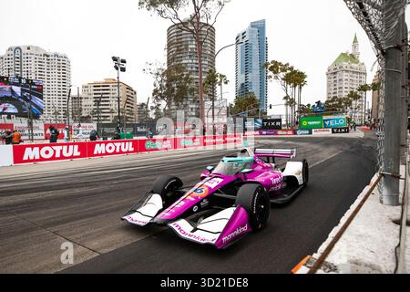 NTT INDYCAR SERIE 2025: Acura Grand Prix von Long Beach Conor Daly Stockfoto