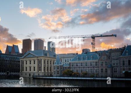 DEN HAAG - der Binnenhof mit dem Torentje am Tag nach den Wahlen des niederländischen Repräsentantenhauses. ANP LINA SELG niederlande raus - belgien raus Stockfoto
