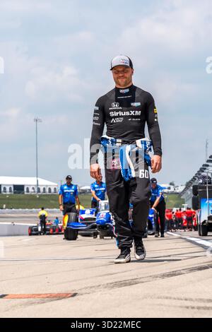 NTT INDYCAR SERIES 2025: Sukup INDYCAR Race Weekend Felix Rosenqvist Stockfoto
