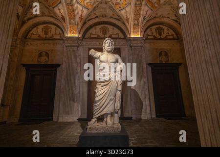 GENUA, ITALIEN, 14. SEPTEMBER 2024 - die Lobby des Palastes Angelo Giovanni Spinola in Genua, Italien Stockfoto