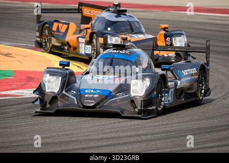 Manuel ESPRITO SANTO (POR) und Enzo FITTIPALDI (BRA) fahren für CLX MOTORSPORT (SUI) in einem Oreca 07 - Gibson während der europäischen Le Mans Series, 4 HOU Stockfoto