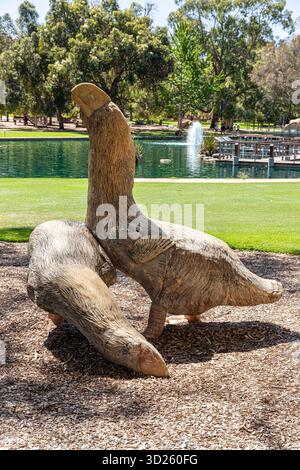 Skulptur von Thunderbirds im Kings Park and Botanic Garden, Perth, Western Australia, WA, Australien Stockfoto