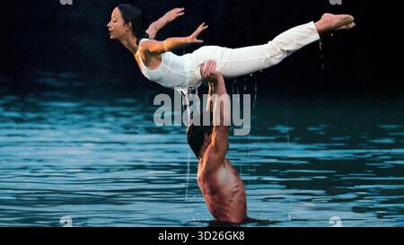 DIRTY DANCING 1987 Vestron Pictures Film mit Patrick Swayze und Jennifer Grey Stockfoto