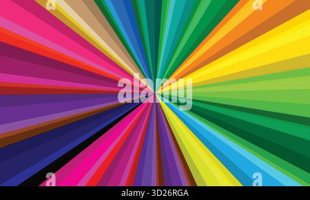 Rainbow Swirl abstraktes Kunst-Vektor-Bild, abstrakter Hintergrund Stock Vektor
