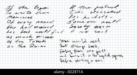 Altmodische Kursivschrift Seite unordentliche Scribbles handgeschriebene Kalligrafie antike Tinte Handschrift Papier Textur Vintage Manuskript Unsinn Buchstaben Stock Vektor